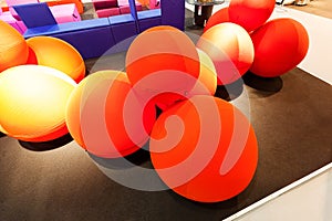 Red decorative balls