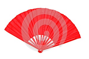 Red Decorative Chinese Paper Fan