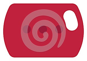 Red decorative pillow, icon