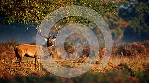 Red deer stag