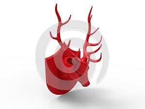 Red deer trophy illustration