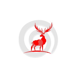 Red deer vctor illustration. photo