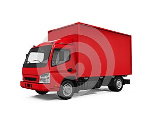 Red Delivery Van