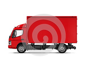 Red Delivery Van