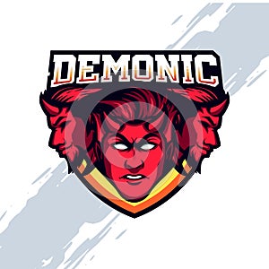 Red Demonic Hell Devil Mascot