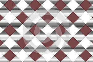 Red diagonal Gingham pattern. Texture from rhombus/squares for - plaid, tablecloths, clothes, shirts, dresses, paper, bedding,