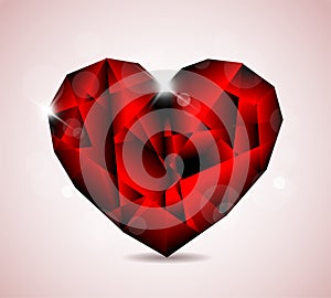 Red Diamond jewel heart