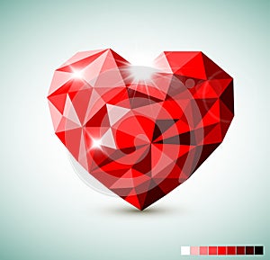 Red Diamond jewel heart