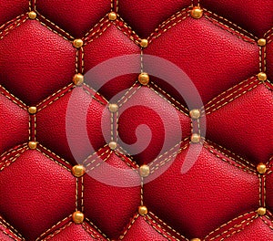 Red Diamond Pattern Texture Glitter Upholstery Background