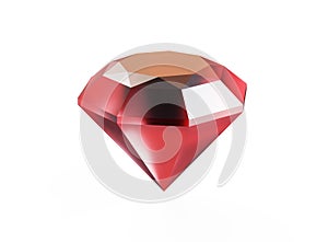 Red diamond on white background