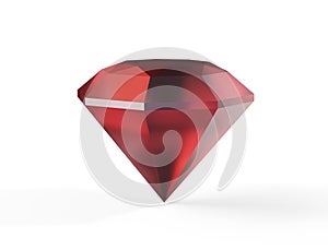 Red diamond on white background