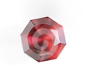 Red diamond on white background