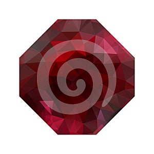 Red diamond on a white background.