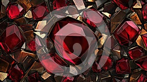 Red Diamonds Close Up