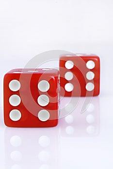 Red dice counters