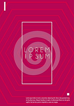 Red digital cover abstract background