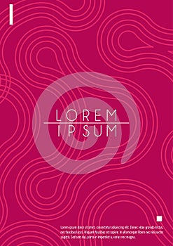 Red digital cover abstract background