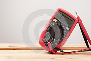 Red digital multimeter