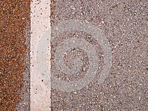 The Red dirt and rocks  flat lay image for background or texture concept