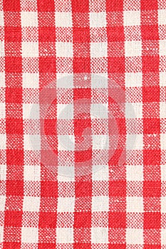 Red dish towel pattern