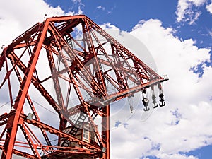 Red Dockyard Crane