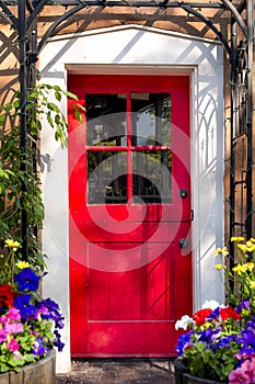 Red Door on Canyon Road