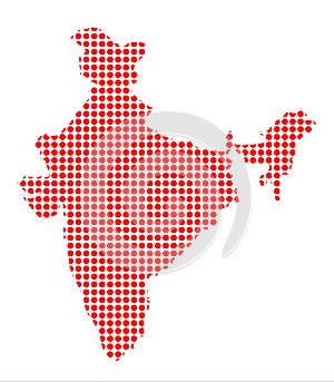 Red Dot Map of India