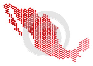 Red Dot Mexico Map