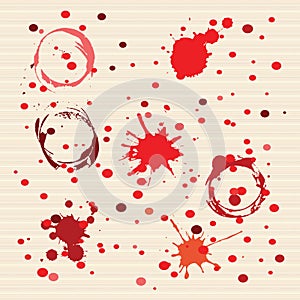 Red Dotted Art background
