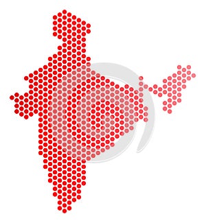 Red Dot India Map
