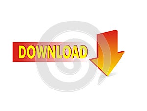 Red download arrow