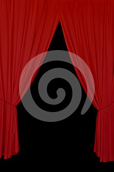 Red drapes background