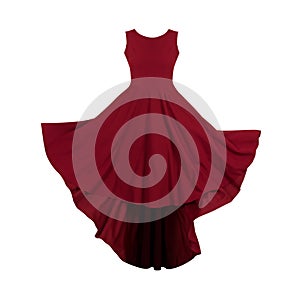 Red dress for women ghost mannequin