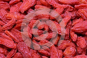 Red dried goji berries