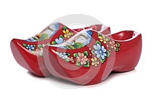 Red dutch clogs