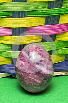 Red Easter Egg & Basket