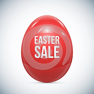 Red Easter Egg Vector