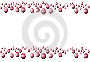Red Easter Eggs frame