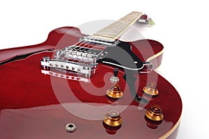 Red electric guitar