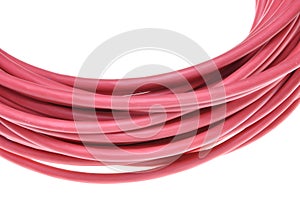 Red electrical cable