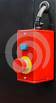 Red Emergency switch button