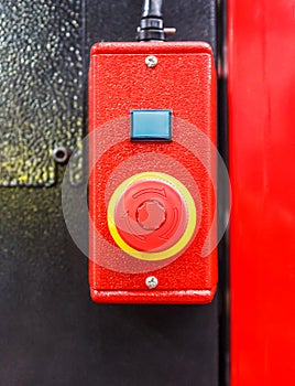Red Emergency switch button