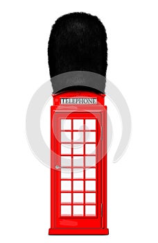 Red English telephone booth