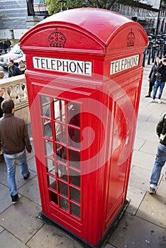 Red english Telephone booth
