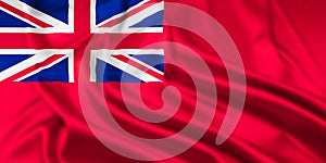 The Red Ensign Flag Rippled