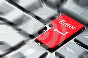 Red enter button