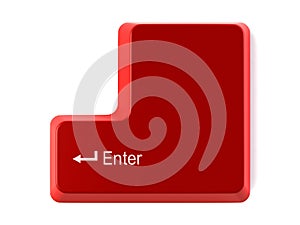 Red enter key