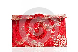 Red envelope or gratuity in new year chinese called Angpao on isolated white