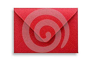 Red envelope isolated.