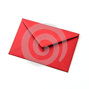 Red envelope isolated on white background